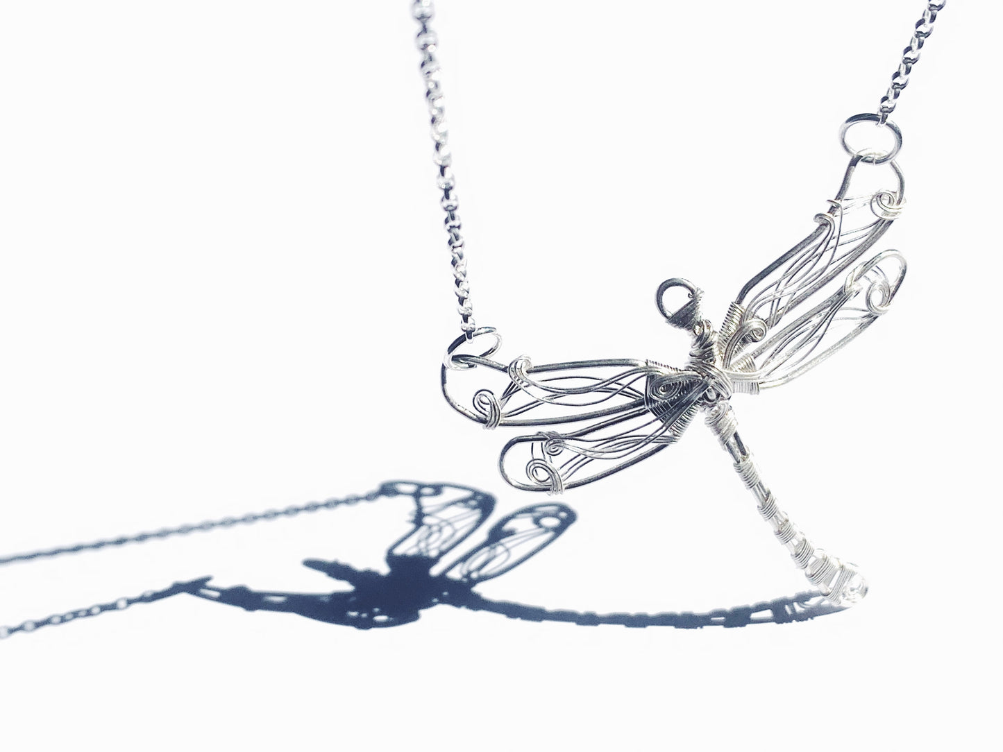 Dragonfly Silver Necklace