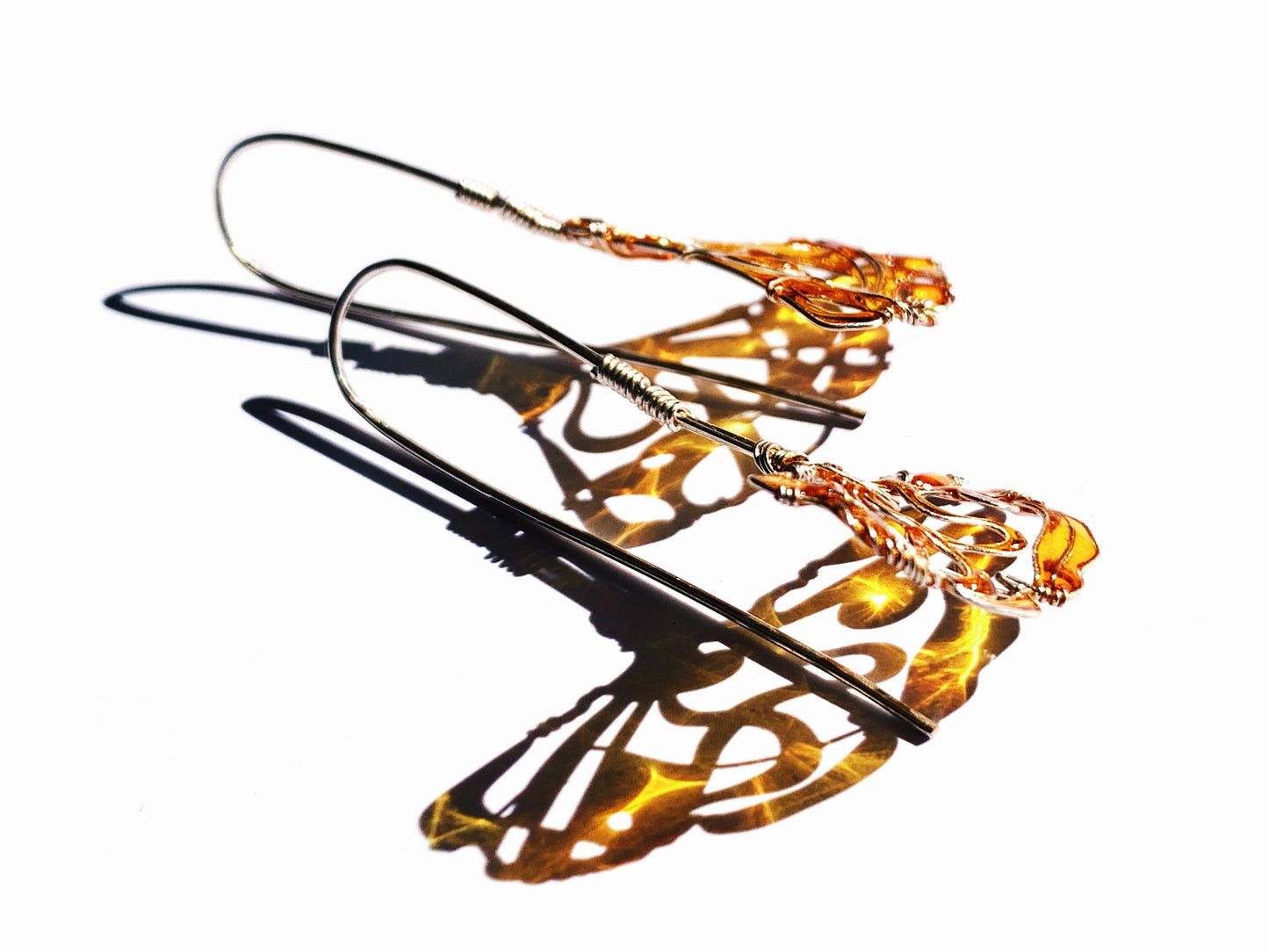 Ginkgo Silver Earrings