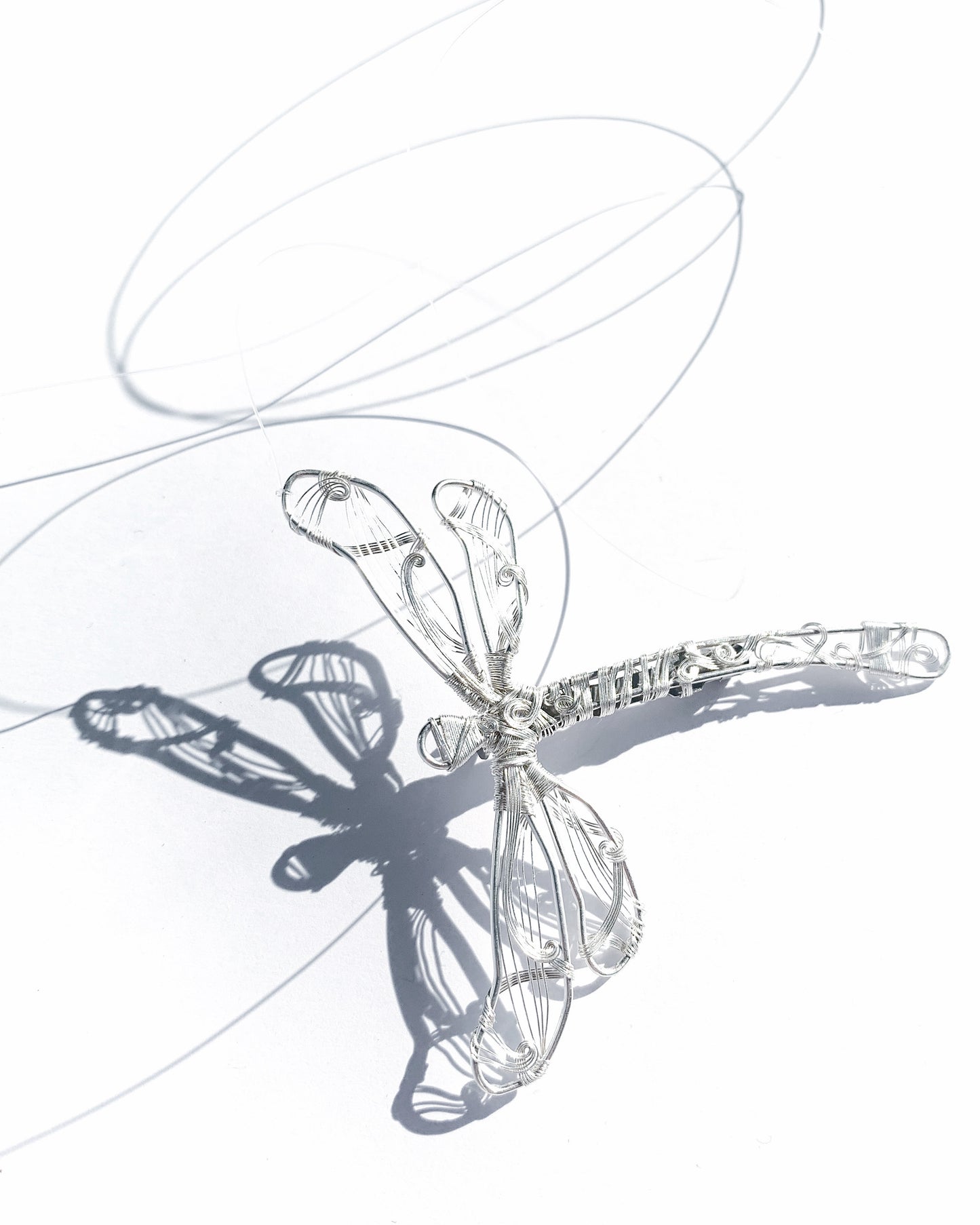 Silver Dragonfly Brooch