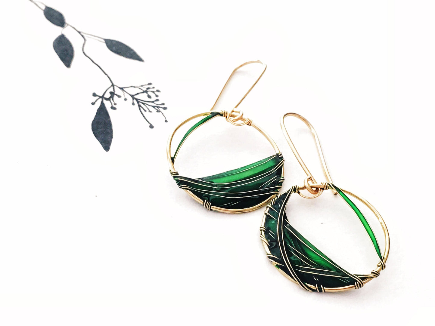 Emerald Sea Earrings