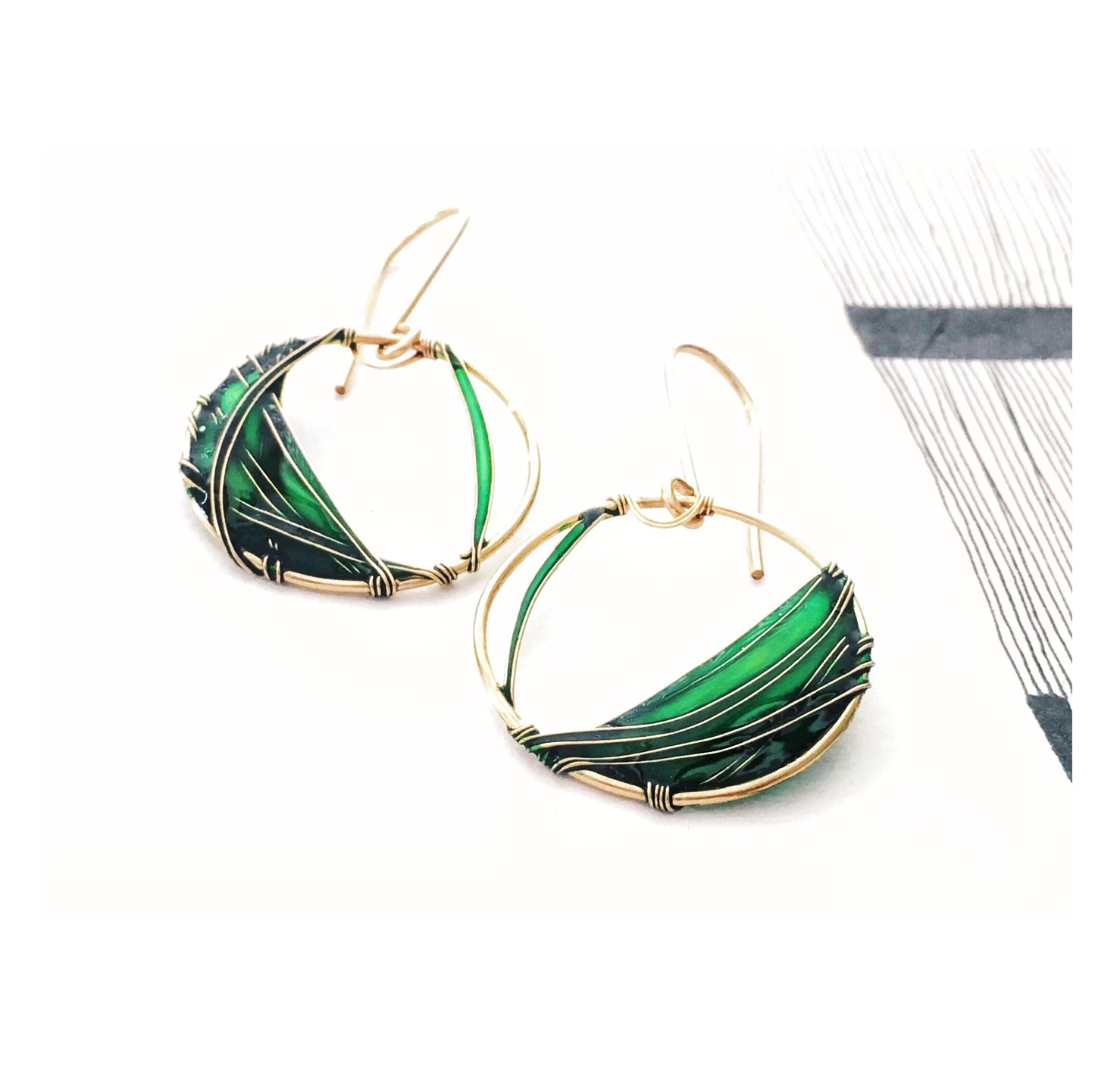 Emerald Sea Earrings