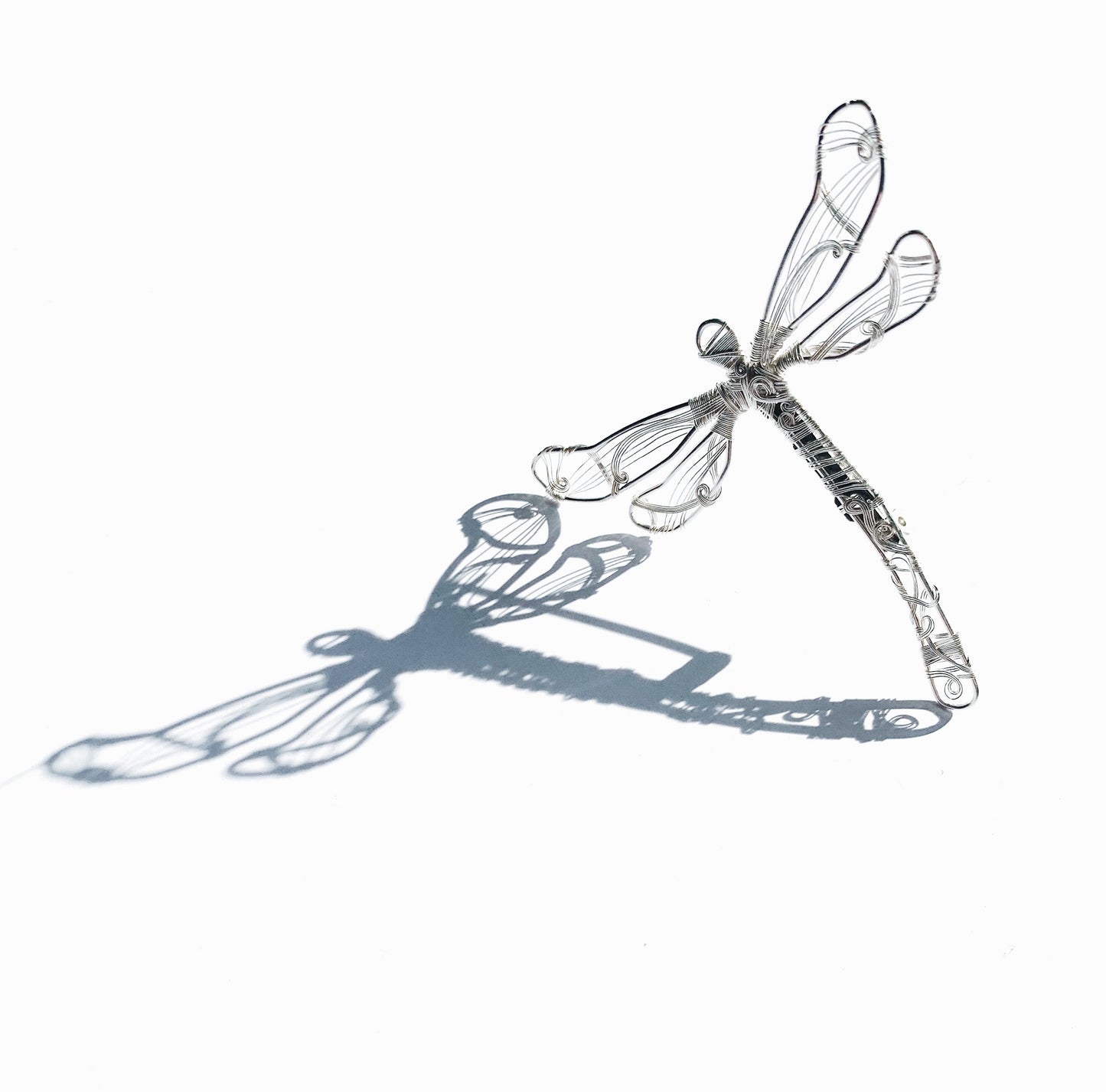 Silver Dragonfly Brooch