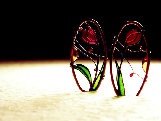 Red Tulips Earrings