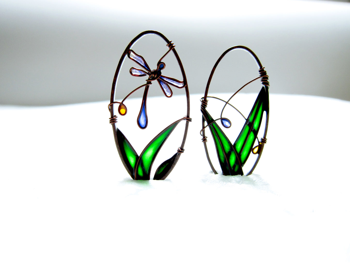 Blue Dragonfly Earrings