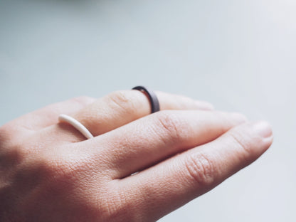 Black Stacking Porcelain Ring