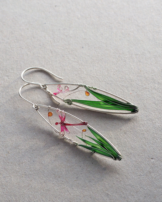 Dragonfly Landscape Earrings